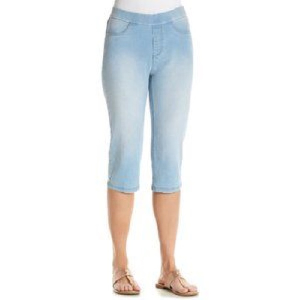 Breckenridge Elastic Waist Capris 14 NWT